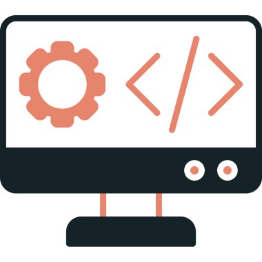 Web geliştirme vektör simgesi