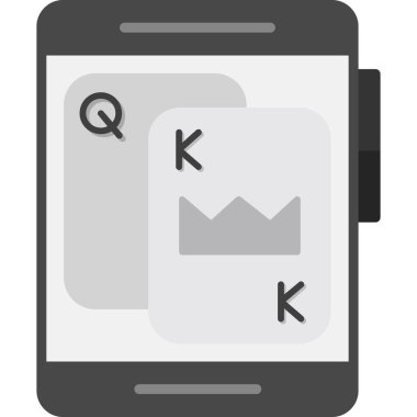 Akıllı telefonlu izole edilmiş bir tablet bilgisayarın çizimi