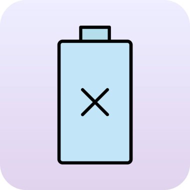 Pil. Web simgesi basit illüstrasyon