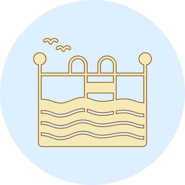 Banyo yap. Web simgesi basit illüstrasyon