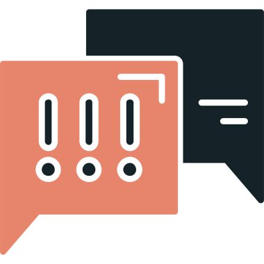 Konuş. Web simgesi basit illüstrasyon