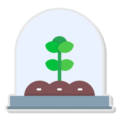 Bahçe. Web simgesi basit illüstrasyon