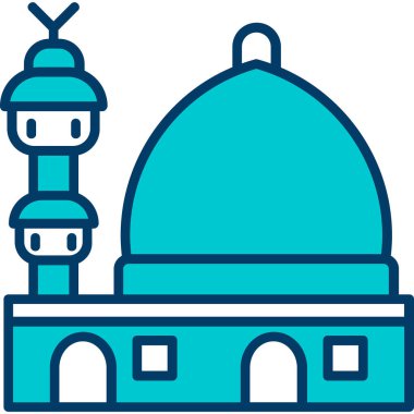 Cami. Web simgesi basit illüstrasyon