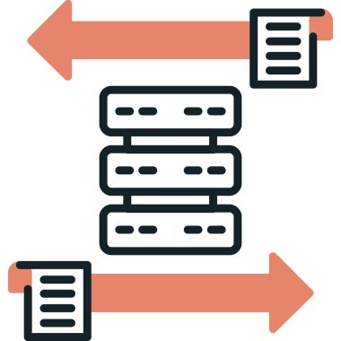 ağ veri paylaşım simgesi - özet biçimi
