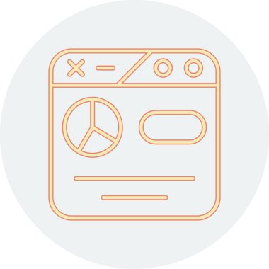 radyo ince çizgi simgesi, vektör, illüstrasyon