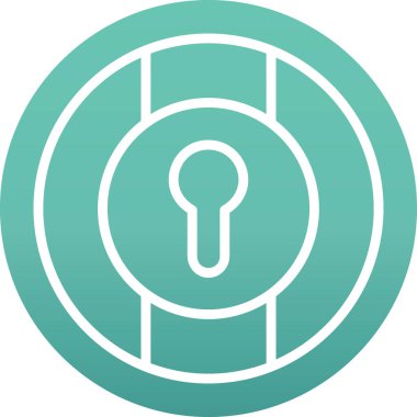 Anahtar simgesi vektör illüstrasyonu.