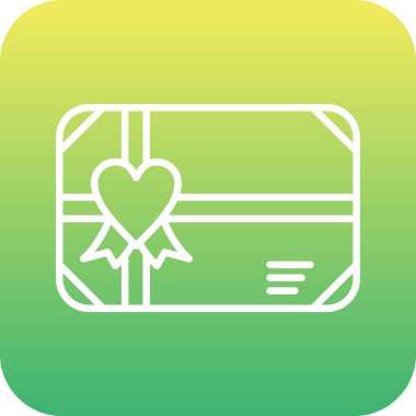 Eşsiz hediye vektör çizgisi simgesi