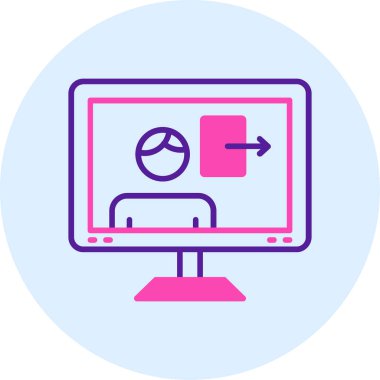 laptop simgesi, modern vektör illüstrasyon tasarımı