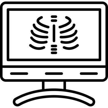 bilgisayar izleme simgesi, vektör illüstrasyonu
