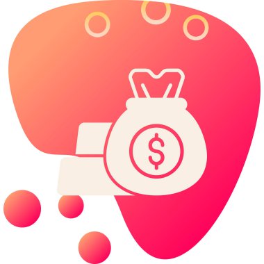 Dolar simgesinin vektör çizimi.