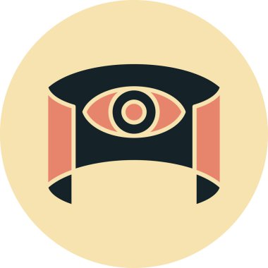 Göz simgesinin vektör illüstrasyonu