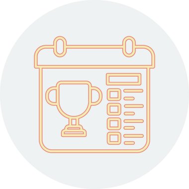 kupa ince çizgi vektör simgesi