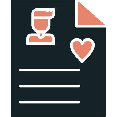 Aşk simgesinin vektör illüstrasyonu