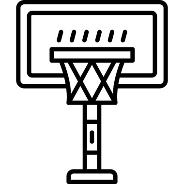 Basketbol tahtası. Web simgesi basit tasarım