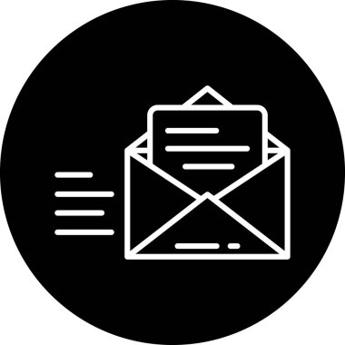 Vektör E- posta simgesi illüstrasyonu