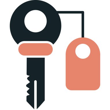 Anahtar. Web simgesi basit illüstrasyon