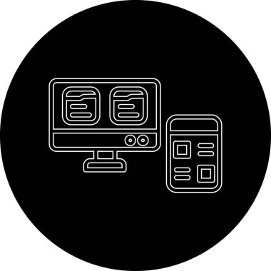 seo modern simgesinin vektör illüstrasyonu