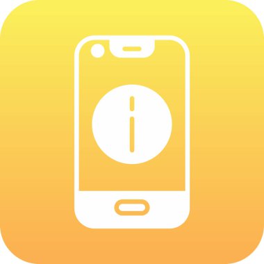 akıllı telefon simgesi soyut olarak izole edildi