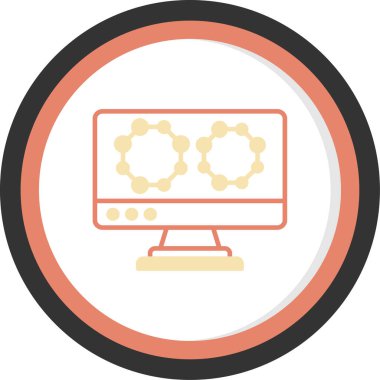 bilgisayar simgesi vektör illüstrasyonu