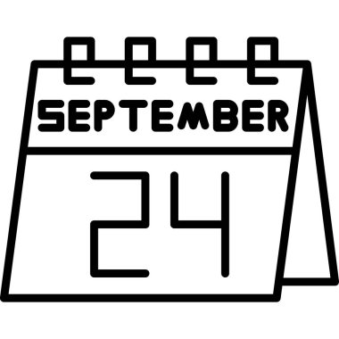 Takvim simgesinin vektör illüstrasyonu