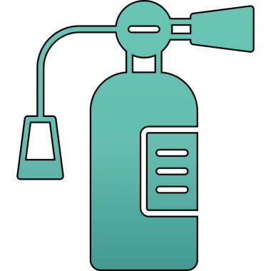 Hava söndürme ikonu. Web için gaz söndürücü vektör simgelerinin basit bir gösterimi