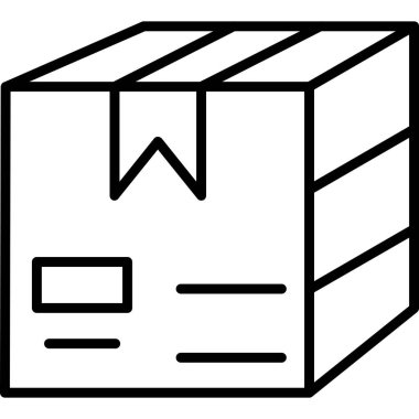 dağıtım paketi lojistik simgesi