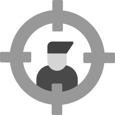 hedef vektör web simgesi basit tasarım çizimi