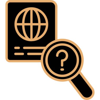 Arama simgesi vektör illüstrasyonu