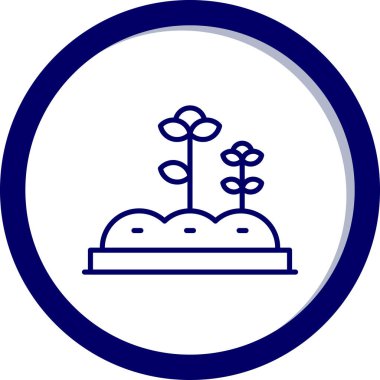 Bahçe ikonu vektör illüstrasyonu