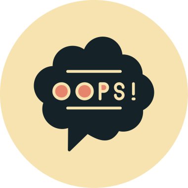 Moda biçimi izole edilmiş arkaplanda hata simgesi