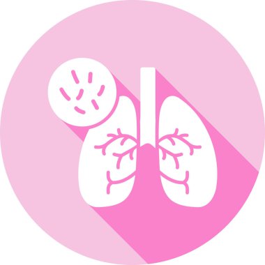 Ciğerler. Web simgesi basit illüstrasyon