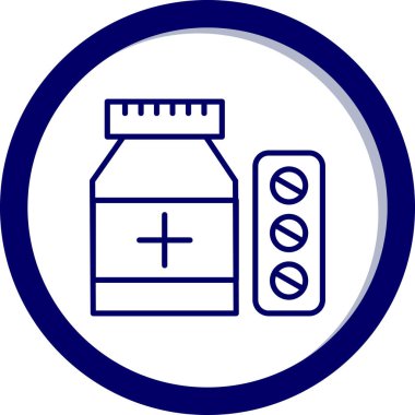 İlaç simgesinin vektör illüstrasyonu