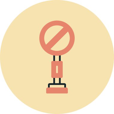 İşaret ağ simgesi yok, vektör illüstrasyonu