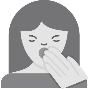 Öksürük ikonu olan hasta biri.