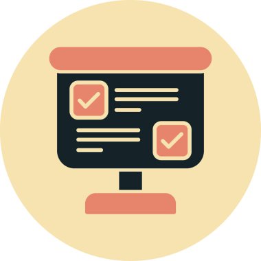 checklist icon, vector illustration simple design