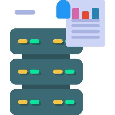 veri depolama vektörü simgesi