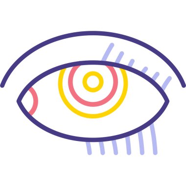 Göz simgesi vektör illüstrasyonu