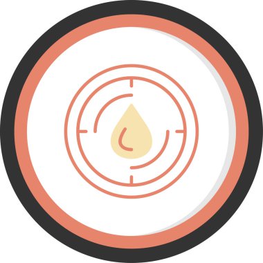 damla simgesi, vektör illüstrasyonu