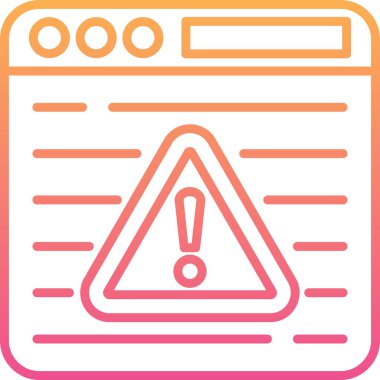 Uyarı simgesi vektör illüstrasyonu