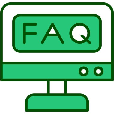 soru ve faq vektör tasarımı