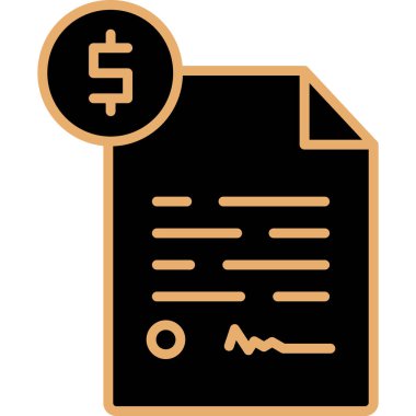 Kağıt bir belgeyle dolar işareti