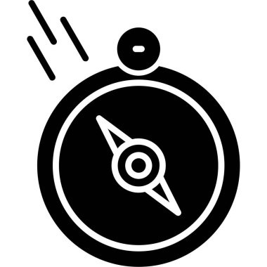 Pusula. Web simgesi basit tasarım