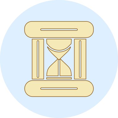 kum saati vektör çizim