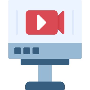 Kamera. Web simgesi basit illüstrasyon