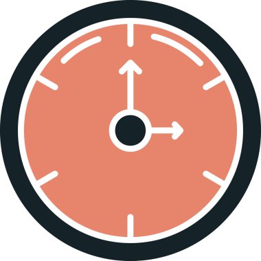 Saat simgesi, vektör tasarımı