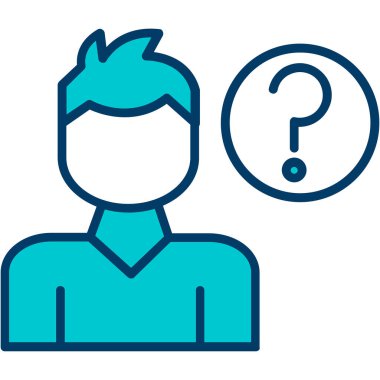 Soru işareti. Basit simge