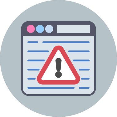 uyarı vektör satırı simgesi