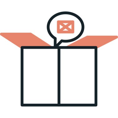 zarf simgesi vektör illüstrasyonu