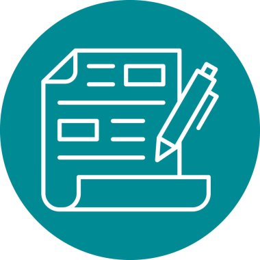 Kağıt. Web simgesi basit illüstrasyon