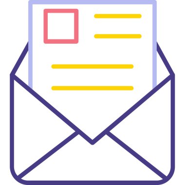 posta zarfı simge çizimi